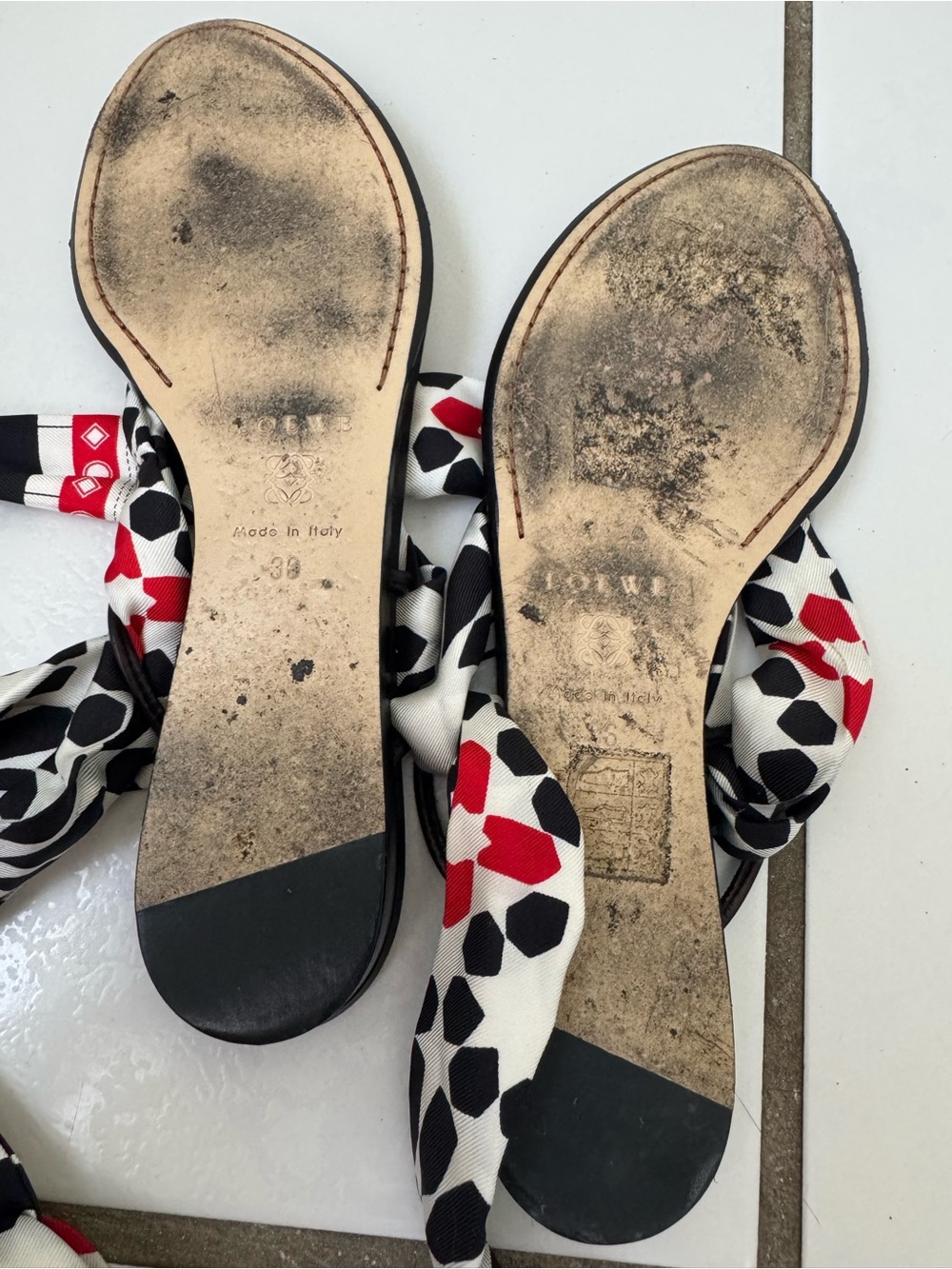 Women’s Silk LOEWE Sandal size 36 - Picture 5 of 7